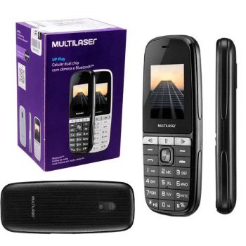 Celular Up Play Dual Chip Mp3 Com Câmera Preto - Multilaser - P9076