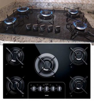 Cooktop 5 bocas Consul com controle fácil e acendimento automático – BIVOLT