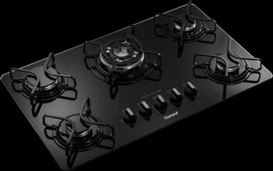 Cooktop 5 bocas Consul com quadrichama e acendimento automático - CDD75AE - BIVOLT
