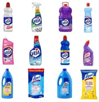 Ganhe 25% OFF na compra de 4 ou mais produtos de limpeza Veja, Harpic ou Lysol