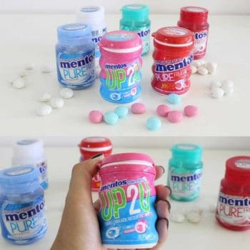 Goma de Mascar Mentos Pure Fresh - Sem Açúcar 56g Display 6 Unidades