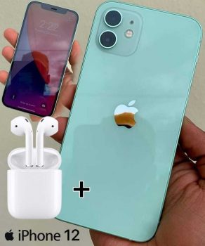 iPhone 12 Apple 256GB Verde Tela 6,1” - Câm. Dupla 12MP iOS + AirPods