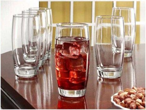 Jogo de Copos de Vidro 400ml 6 Peças - Nadir Long Drink