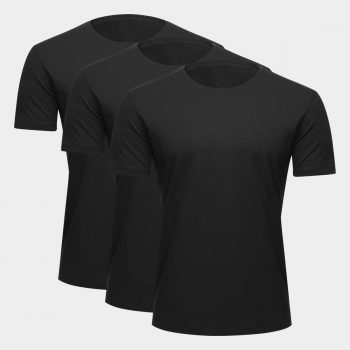 Kit Camiseta Básicos 3 Peças Masculino