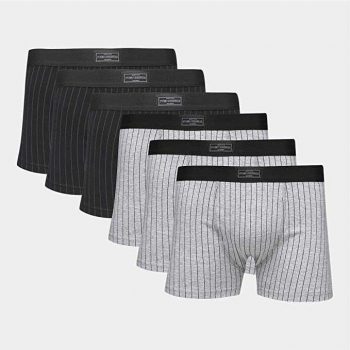 Kit de 6 Cuecas Boxer Algodão, Duomo, Masculino