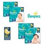 Kit Fralda Pampers Confort Sec