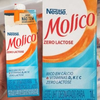 Kit Leite Desnatado Zero Lactose Molico 1L - 6 Unidades