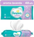 Lenços Umedecidos Pampers Aroma de Lavanda - 48 Unidades