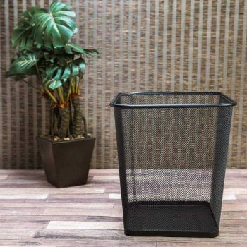 Lixeira Metal Quadrada Ordene Br Preto 16.5l