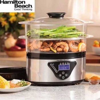 Panela a Vapor Digital, 5,2L, Prata, 110v, Hamilton Beach