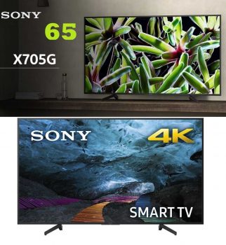 Smart TV LED 65'' Sony KD-65X705G Ultra HD 4K com Conversor Digital 3 HDMI 3 USB Wi-Fi - Preta