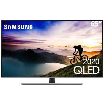 Smart TV QLED 65" 4K Samsung 65Q70T Pontos Quânticos, HDR, Borda Infinita, Alexa Built in, Modo Ambiente 3.0, Controle Único, Visual Livre de Cabos