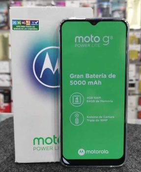 Smartphone Motorola Moto G8 Power Lite 64GB Tela 6.5 Pol. Câmera Tripla 16MP Selfie 8MP Dual Chip