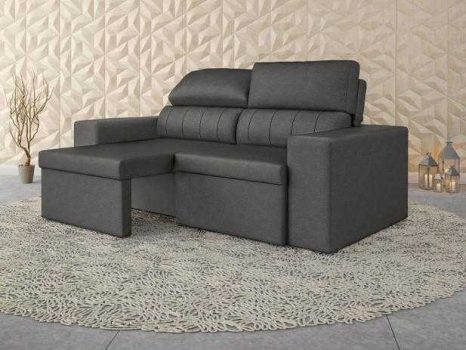 Sofá Retrátil e Reclinável 3 Lugares Velosuede - Enigma Next Sofás