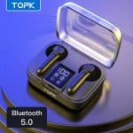 TOPK T20 sem Fio Bluetooth TWS / Headphone / Headset