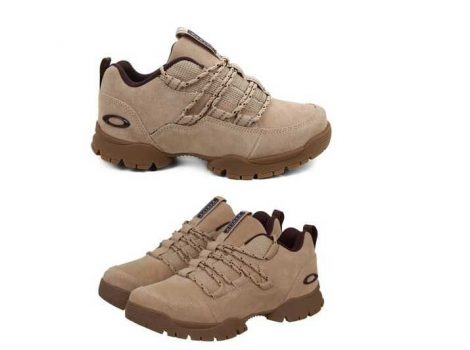2 Pares Tênis Couro Oakley Logan Masculino - Cáqui