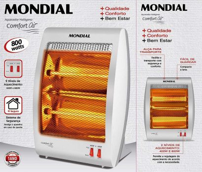 Aquecedor Halógeno Comfort Air, Mondial, A-09