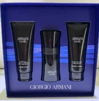 Armani Code Pour Homme Kit - EDT 50ml + Gel de Banho 75ml + Pós Barba 75ml - Giorgio Armani