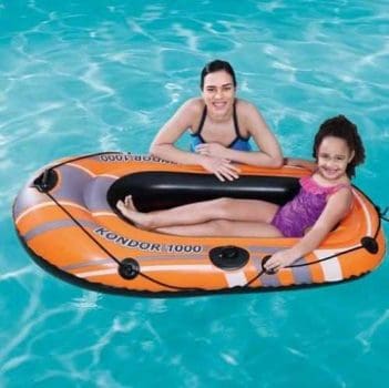 Bote Inflável Kondor 1000 Bestway com Válvulas de Segurança e Kit de Reparo - Laranja