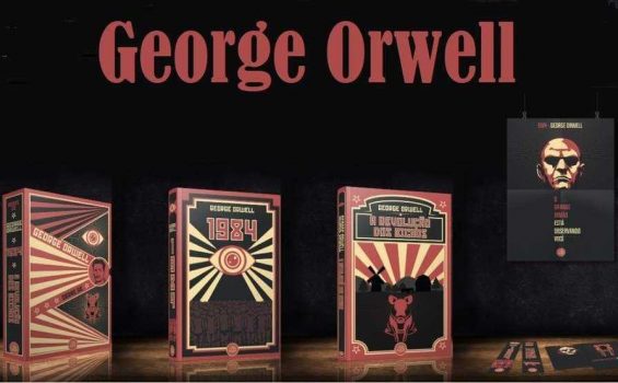 Box Obras De George Orwell + Pôster + Marcadores + Cards