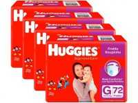 Kit Fraldas Huggies Supreme Care Roupinha Calça -  4 Pacotes