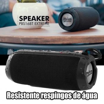 Caixa de Som Speaker Philco PBS16BT Extreme, 20W, RMS – Bivolt