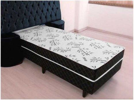 Cama Box Solteiro V-Joy Conjugada 50cm de Altura - Benfica