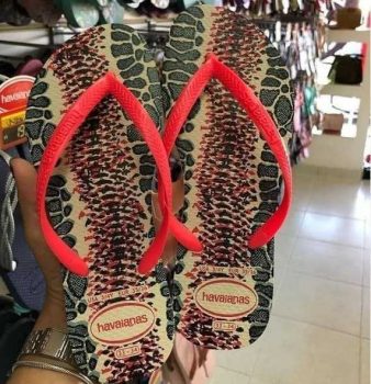 Chinelo Slim Animals, Havaianas, Feminino