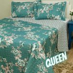 Colcha Queen Boutis Charlotte com 2 Porta-Travesseiros - Casa & Conforto