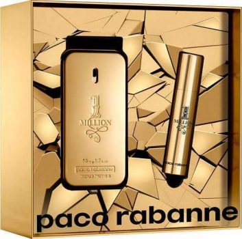 Conjunto 1 Million Paco Rabanne Eau de Toilette - Perfume 50ml + Travel Size 10ml