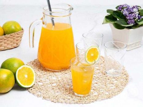 Conjunto de Jarra 1,5L e Copos 280ml de Vidro - Nadir Maracatu 5 Peças