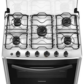 Fogão de Piso Continental FC5CB 5 Bocas Automático Branco com Mesa Compartimentada - Bivolt