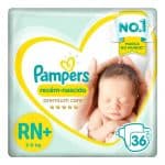 Fraldas Pampers Premium Care Recém Nascido RN+ 36 Unidades