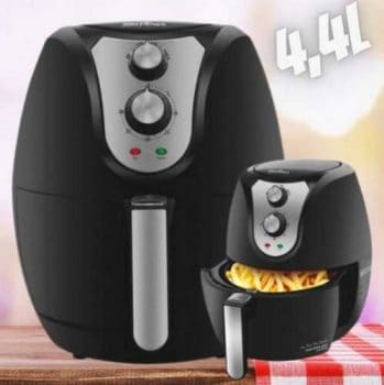 Fritadeira Elétrica Sem Óleo/Air Fryer Britânia - Air Fry Pro Saúde Preta 4,4L com Timer
