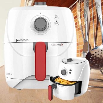 Fritadeira Sem Óleo 3,6L Cadence Cook Fryer Branca