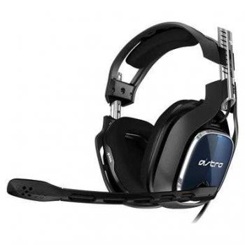 Headset Astro Gaming A40 TR para PS4, PC, Mac - Preto/Azul, Único
