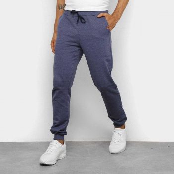 Kit 2 Calças Moletom Básicos Masculino