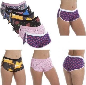 Kit com 6 Shortinhos Algodão Penteado