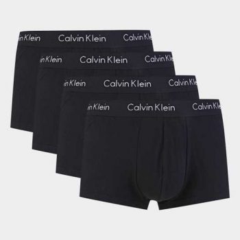 Kit Cueca Calvin Klein Trunk Low Rise 4 Peças