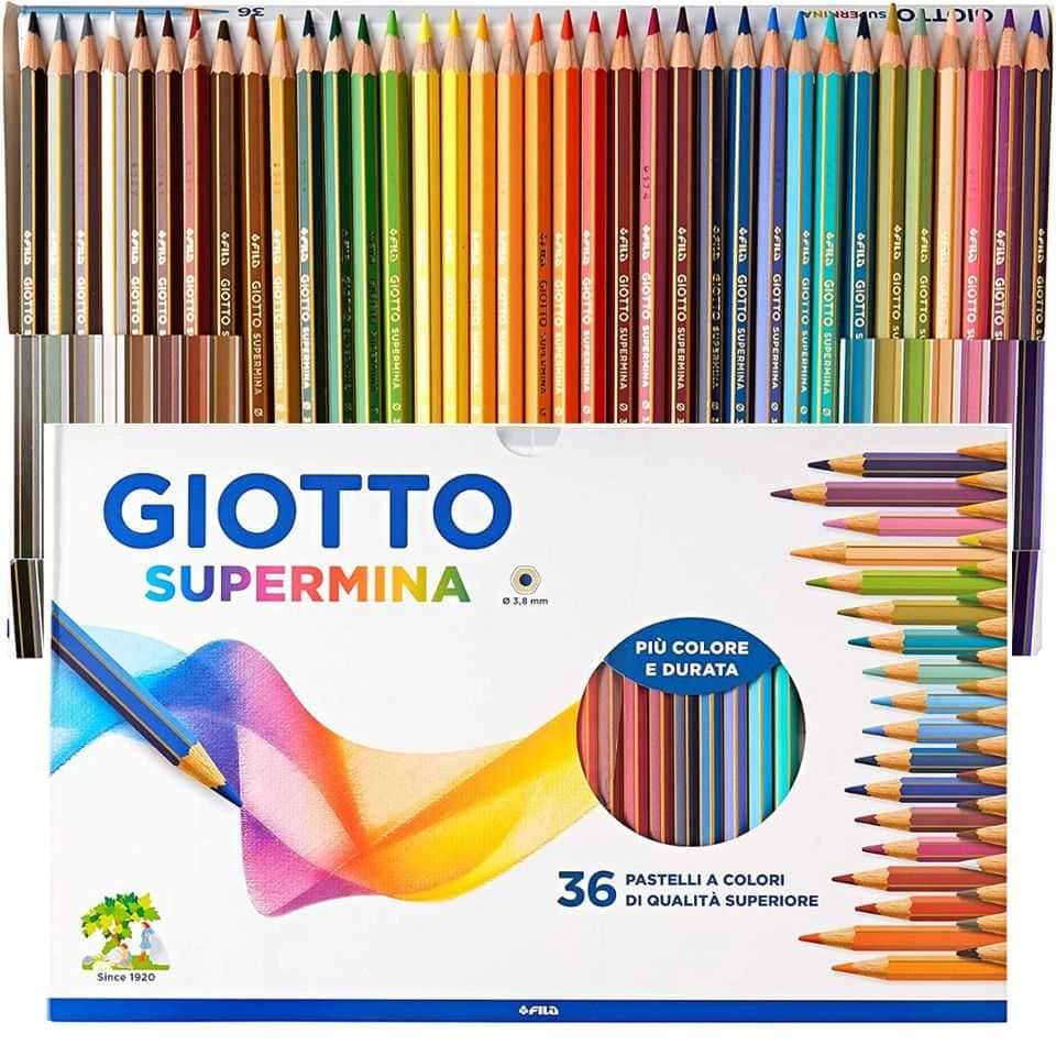 Lápis de Cor Giotto Supermina com 36 cores - Promotop
