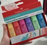 Marca Texto Tons Pastel, Faber-Castell, MT/15466, Textliner Pastel 46, 6 Cores