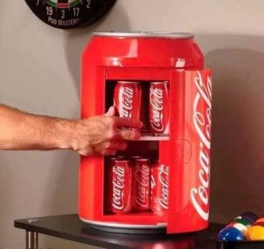 Mini Geladeira Coca Cola Vintage 8 Latas Bivolt, Koolatron, Vermelho