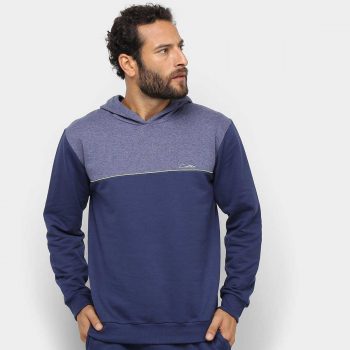 Moletom Básicos C/ Capuz Masculino - Marinho