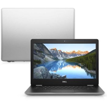Notebook Dell Inspiron 3480-U20S 14" 8ª Geração Intel Core i3 4GB 128GB SSD Linux Prata McAfee