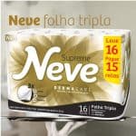 Papel Higiênico Folha Tripla Neve Supreme 30217775 - 16 Rolos 20m