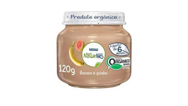 Papinha Orgânica, Goiaba e Banana, Naturnes, 120g
