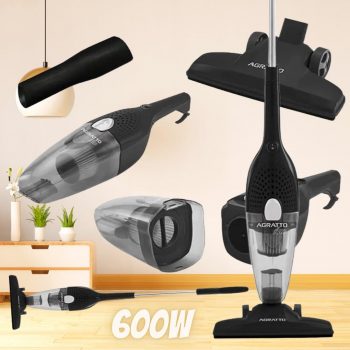 Aspirador de Pó Vertical, 2 em 1, Duo As-021, Preto, 600w, 110v, Agratto