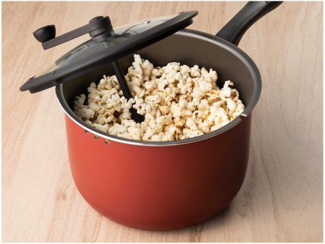 Pipoqueira Brinox Pic Poc com Revestimento Interno Antiaderente Pro-Flon Cereja – 20 cm