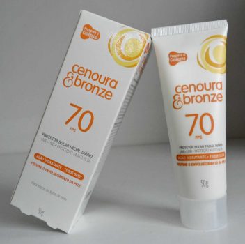 Cenoura e Bronze Protetor Solar Facial Fps70 - 50 g