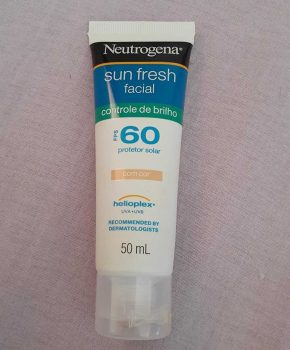 Protetor Solar Sun Fresh Facial Controle de Brilho com Cor Fps 60, Neutrogena, 50 ml